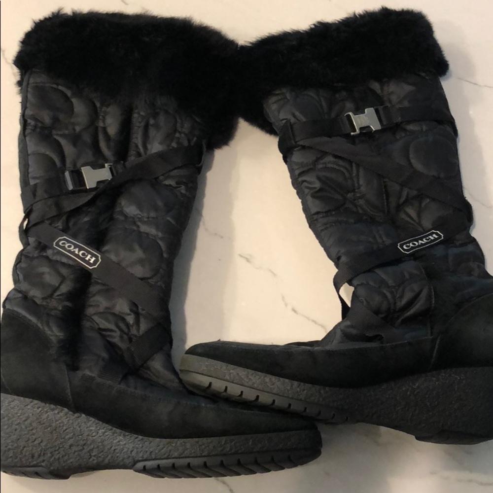 Coach Mackenzie Snow Boot Black